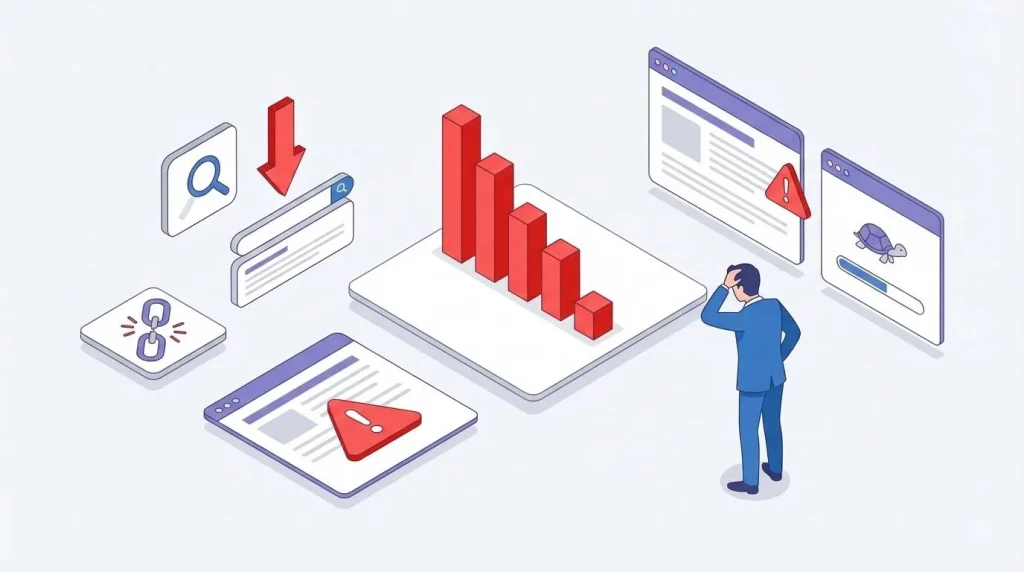 اشتباهات رایج سئو