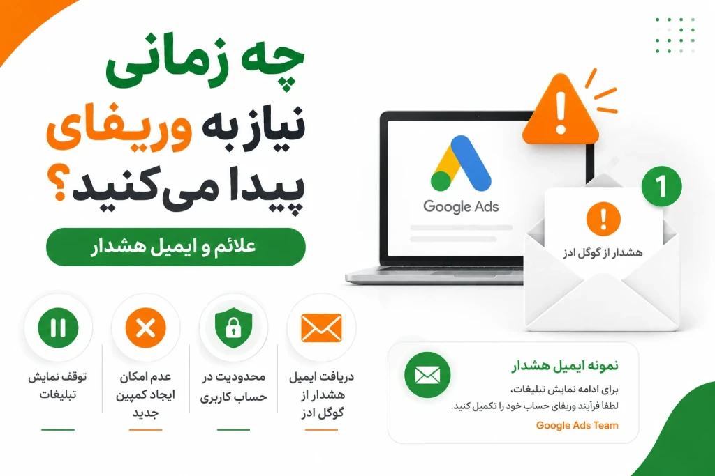 چه زمانی نیاز به وریفای پیدا میکنید؟ (علائم و ایمیل هشدار)