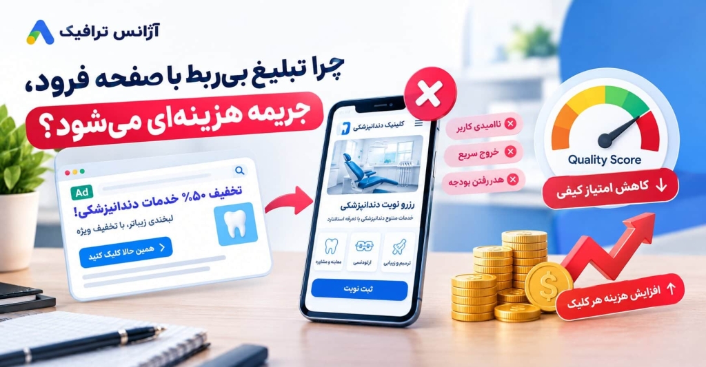 چرا تبلیغ بیربط با صفحه فرود، جریمه هزینهای میشود؟